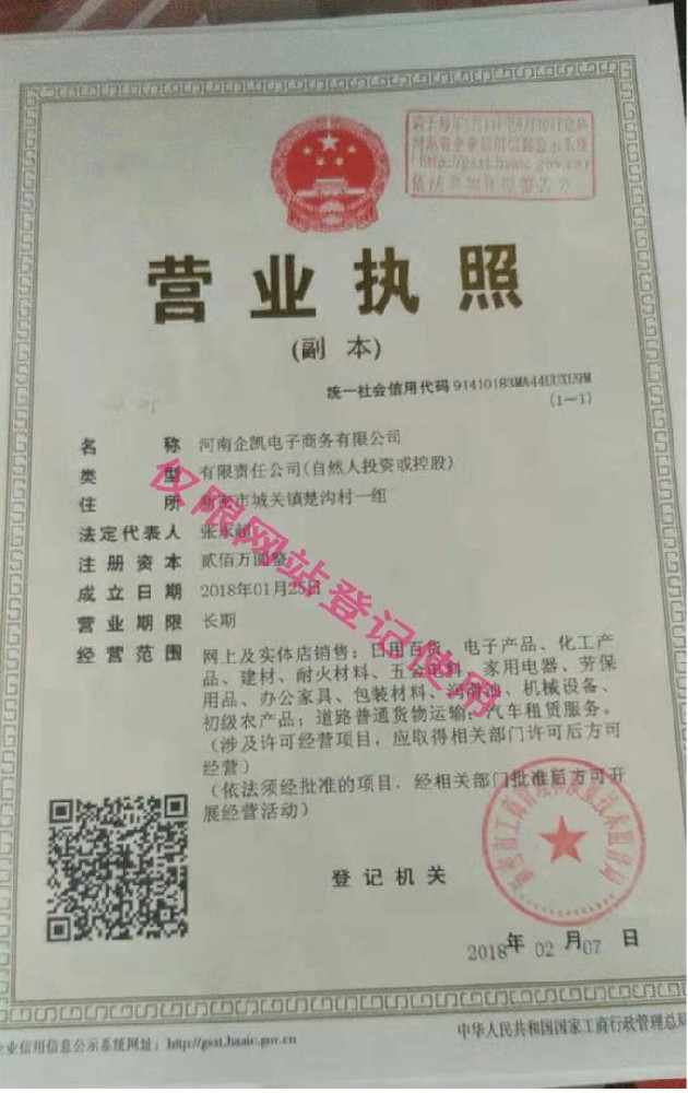 公司營業執照